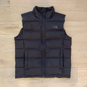 Mens Black North Face Puffer Vest - Black - Large